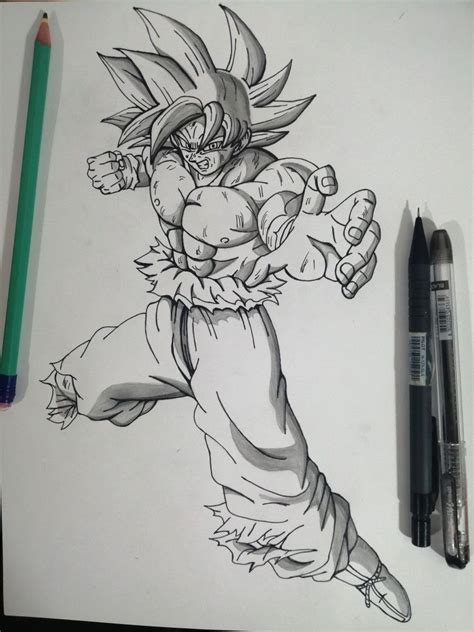 ¡goku Ultra Instinct Naruto Sketch Drawing Goku Drawing Anime Sketch