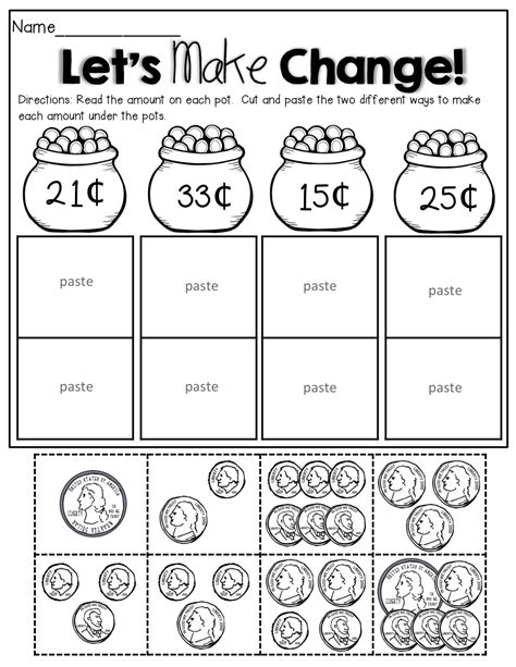 Fourth Grade 4th Grade Money Math Worksheets Thekidsworksheet Count
