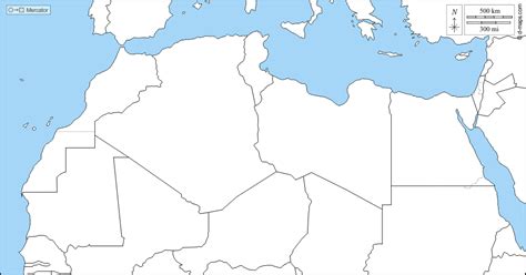 Blank Map Of North Africa