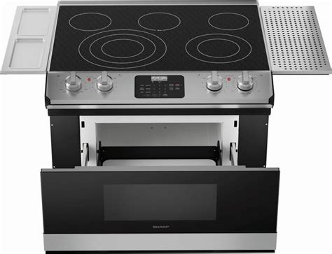 Sharp® 30 Stainless Steel Electric Rangetop With Microwave Drawer