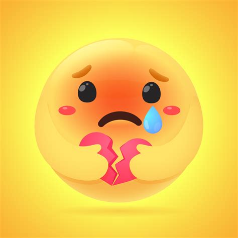 Emoji Holding A Broken Heart 1184108 Vector Art At Vecteezy