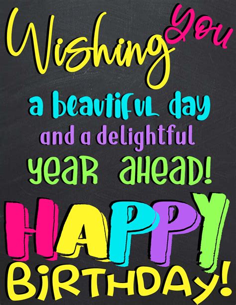 Wishing You A Beautiful Day And A Delightful Year Ahead Happy Birthday Happy Birthday