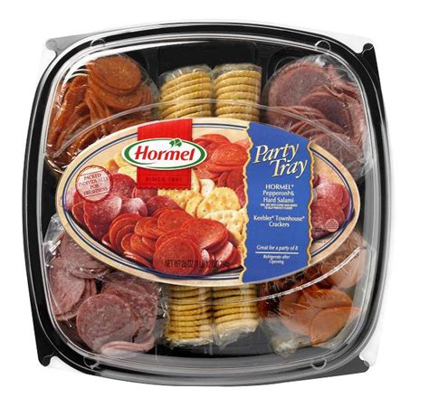 Small platters generally serve 10 or more people, with large party platters serving 25. Target: Save $3.00 Off Hormel Party Tray - FTM