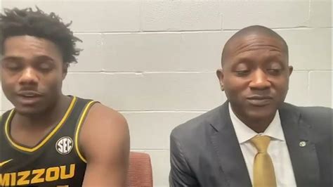 Full Post Game Press Conference With Mizzou Mens Basketball Coach Dennis Gates And Forward