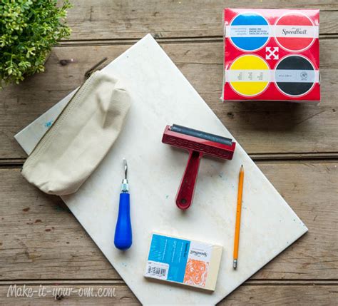Personalize Your Pencil Case With Block Printing
