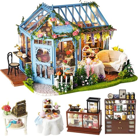 Cutebee Dollhouse Miniature With Furniture Diy Wooden Dollhouse Kit 1