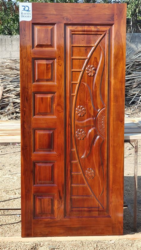 Cnc Carving Teak Wood Solid Doors Front Door Design Wood Wooden Main