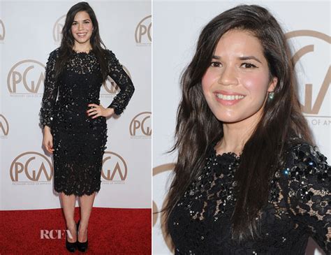 America Ferrera In Dolce And Gabbana 2015 Producers Guild Awards Red