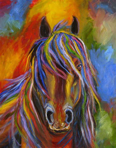Equine Artists International Mj Zorad Abstract Horse