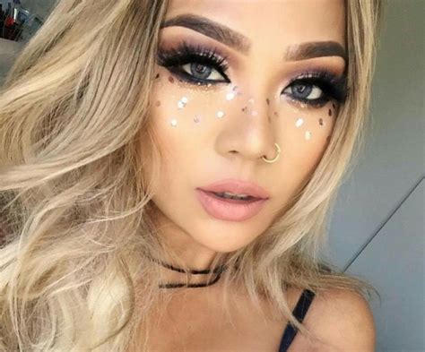 Makeup Rave Makeup Festival Makeup Glitter Coachella Makeup