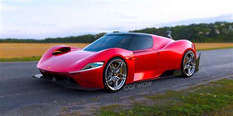 Neuer Elektrischer Ferrari Supersportwagen Exklusives Rendering Preis