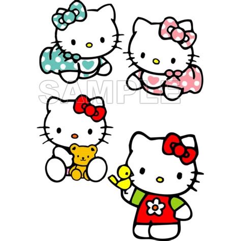 Hello Kitty T Shirt Iron On Transfer Decal 2