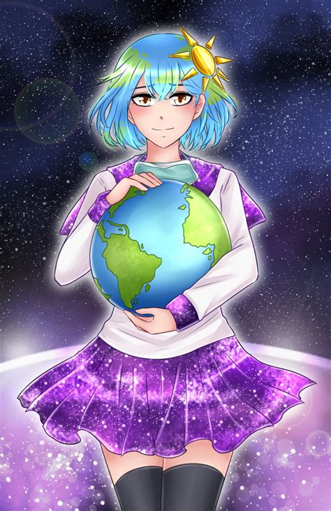 Elegant Anime Earth Girl Download Seleran