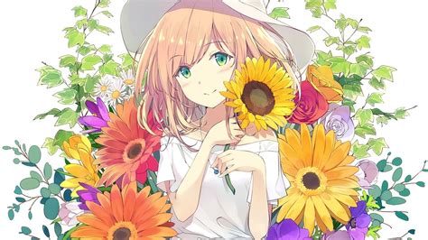 Flower Anime Wallpapers Wallpaper Cave