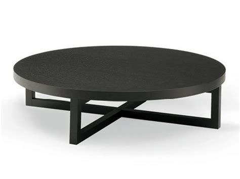 Low Round Wooden Coffee Table Yard By Poliform Design Paolo Piva