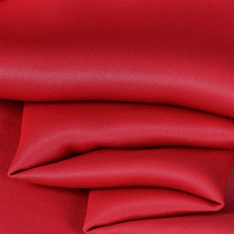 Buy Cf507 1m Solid Red 100 Cotton Satin Fabric For