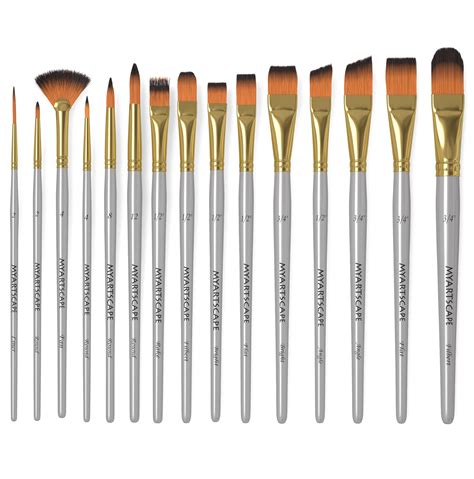 Buy Myartscape Paint Brush Set Of 15 Art Brushes For Watercolor
