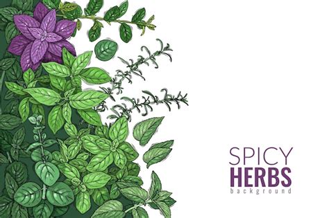 Premium Vector Herbs And Spices Poster