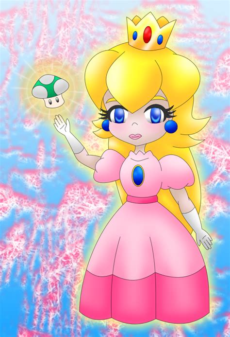 Princess Peach Toadstool Colored By Mikaristar On Deviantart