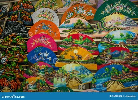 Chiang Mai Thailand Handmade Fan Stock Photo Image Of Cool Making