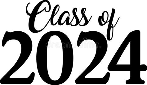 Red Class Of 2024 Finish Strong Stock Illustration Illustration Of