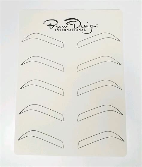 Printable Brow Mapping Practice Sheets