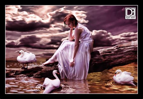 Swan Girl By Djaledit On Deviantart