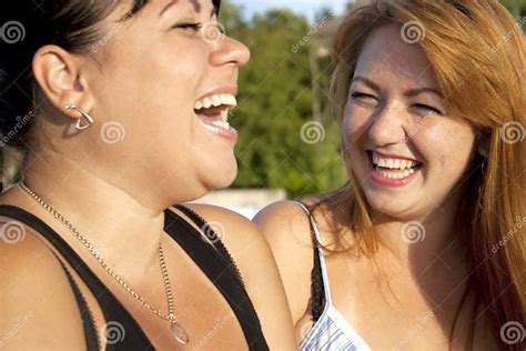 Two Adult Girls Laughing Stock Photo Image Of Beautiful 20765278