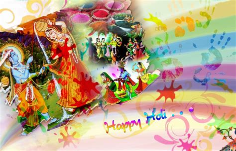 Happy Holi 2023 Wishes Images Hd Radha Krishna Wallpaper Greetings