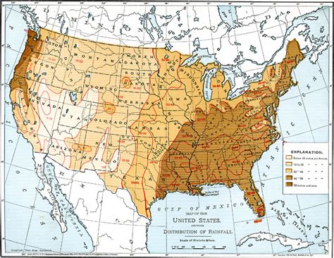 United States Rainfall Map