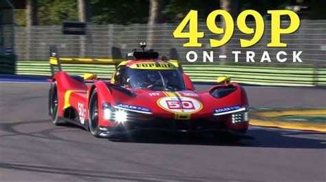 Video Ferrari 499p Le Mans Hypercar On Track