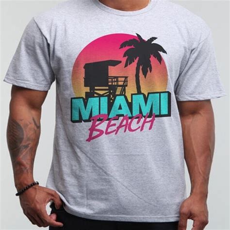 Miami Beach T Shirt Sobe South Beach Miami Florida Party Surf