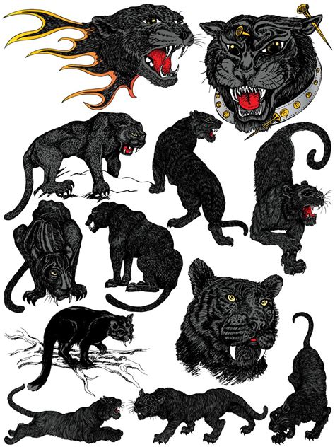 Black Panther Drawing Black Panther Tattoo Black Cat Tattoos Black