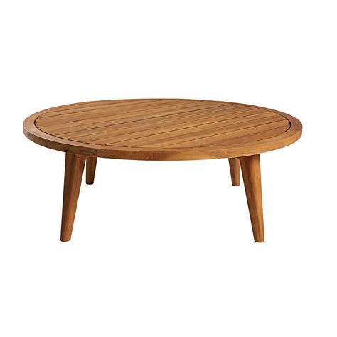 Rated 4.5 out of 5 stars 38 total votes. Round garden coffee table in solid acacia Noumea | Maisons ...