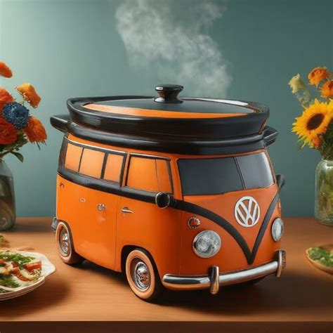 Volkswagen Bus Shaped Slow Cookers Infusing Retro Vibes Into Your