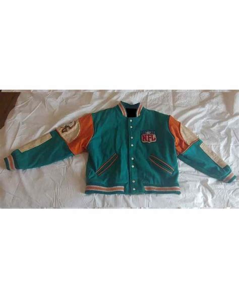 Nfl Miami Dolphins Vintage Retro Varsity Jacket La Jacket