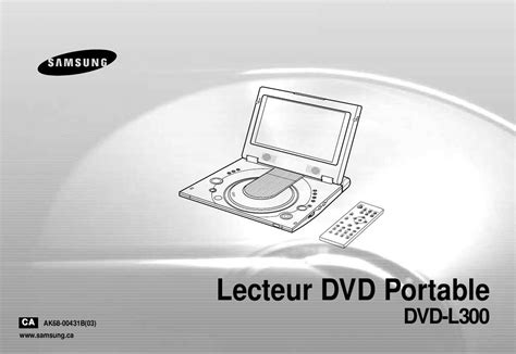 Notice Samsung Dvd L300 Lecteur Dvdblu Ray Portable Trouver Une