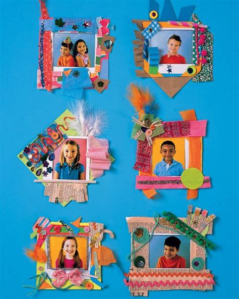 Paper Party Picture Frame Kids Art Projects Picture Frame Crafts
