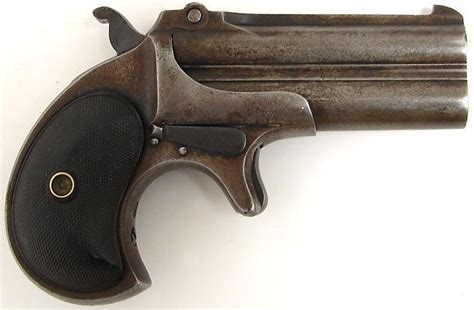 Remington Derringer Rf Caliber Derringer Blued Gun With Thinned