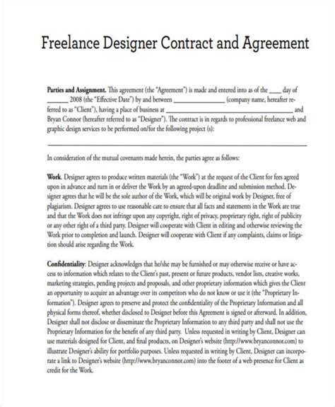 Web Design Client Contract Template Imageslockq