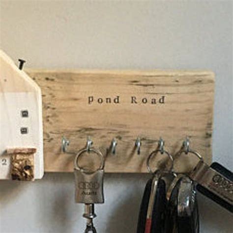 Rustic Pallet Wood Key Holder For Wall Personalized Ts Etsy In