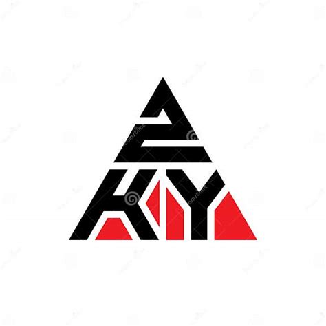 zky triangle letter logo design with triangle shape zky triangle logo