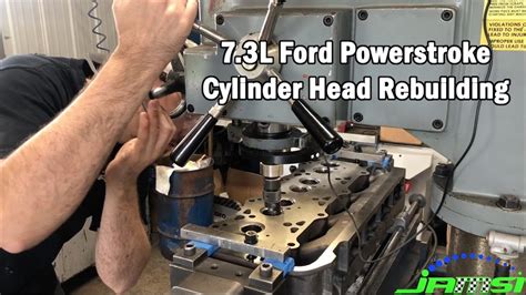 73l Powerstroke Cylinder Head Rebuild W Nitro Black Valves And Comp