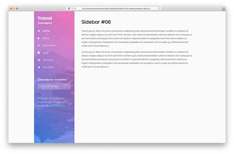 20 Free Bootstrap Sidebar Navigation Templates 2022 Colorlib