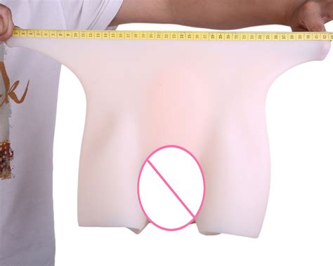 Pluggable Full Silicone Padded Buttock Hip Enhancer Fake Vagina Shaper
