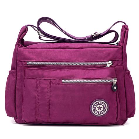 New Multifunction Nylon Shoulder Bag Casual Cross Body Handbags Women Canvas Bags Shoulder