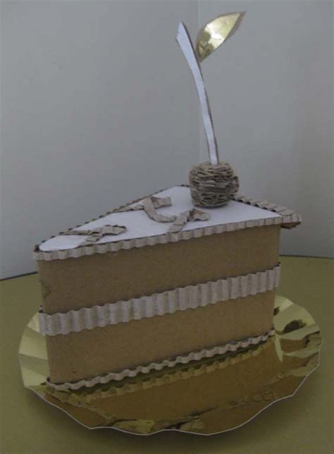 Let Them Eat Cardboard Cake By Ivana Nohel Cardboard Sculpture Food Sculpture Paper Cutout Art