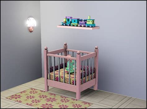 Mod The Sims Little Sister Crib 1 Tile Cribs Sims 4 Cc Furniture