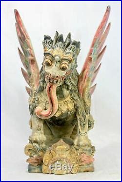 Check out our barong bali statue selection for the very best in unique or custom, handmade pieces from our shops. » Balinese Singa Barong Winged Lion Temple statue wood ...