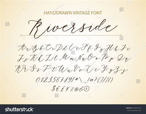 Riverside Handwritten Script Font Hand Drawn Brush Style Modern